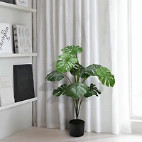 Mainstays Artificial Monstera Tree Pot