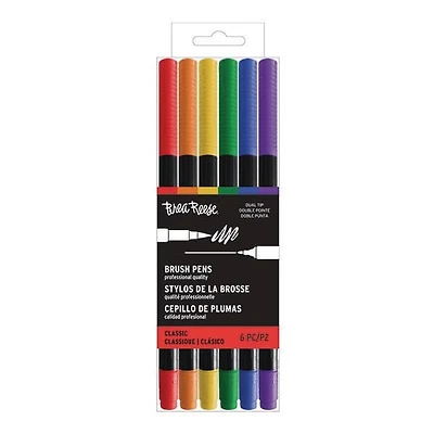 Momenta Inc Brea Reese Dual Tip Brush Pen 6pc - Primary
