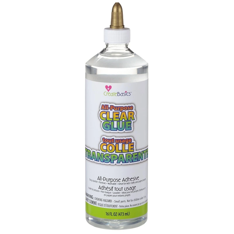 Create Basics Clear Glue, 16 Oz., Clear Glue 16oz
