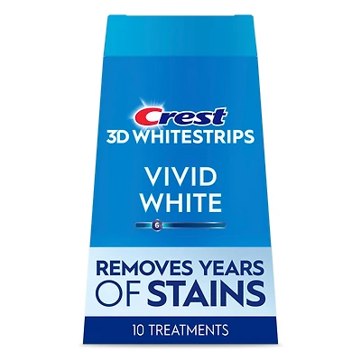 Ensemble de blanchiment des dents à domicile Crest 3D Whitestrips Blanc brillant 10 traitements