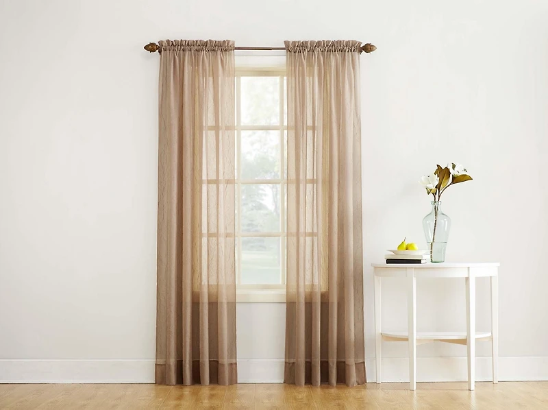 Sun Textile Crushed Pole Top Curtain