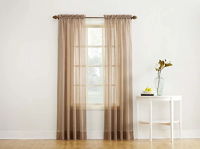 Sun Textile Crushed Pole Top Curtain