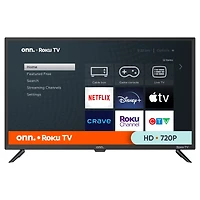 Téléviseur intelligent de 84 cm (32 po) 720p HD Roku onn. (100012589-CA) 3 HDMI, 60 Hz