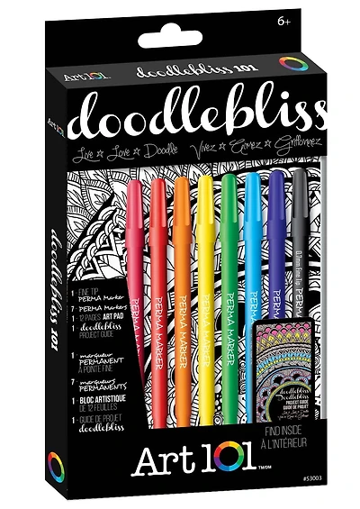 Art 101 Doodle Bliss 101 Draw And Sketch Supply Set