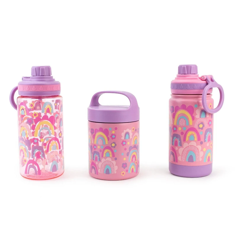 3Pk Pyrenee Bottle Set-Rainbow Pink