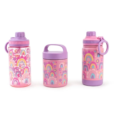 3Pk Pyrenee Bottle Set-Rainbow Pink