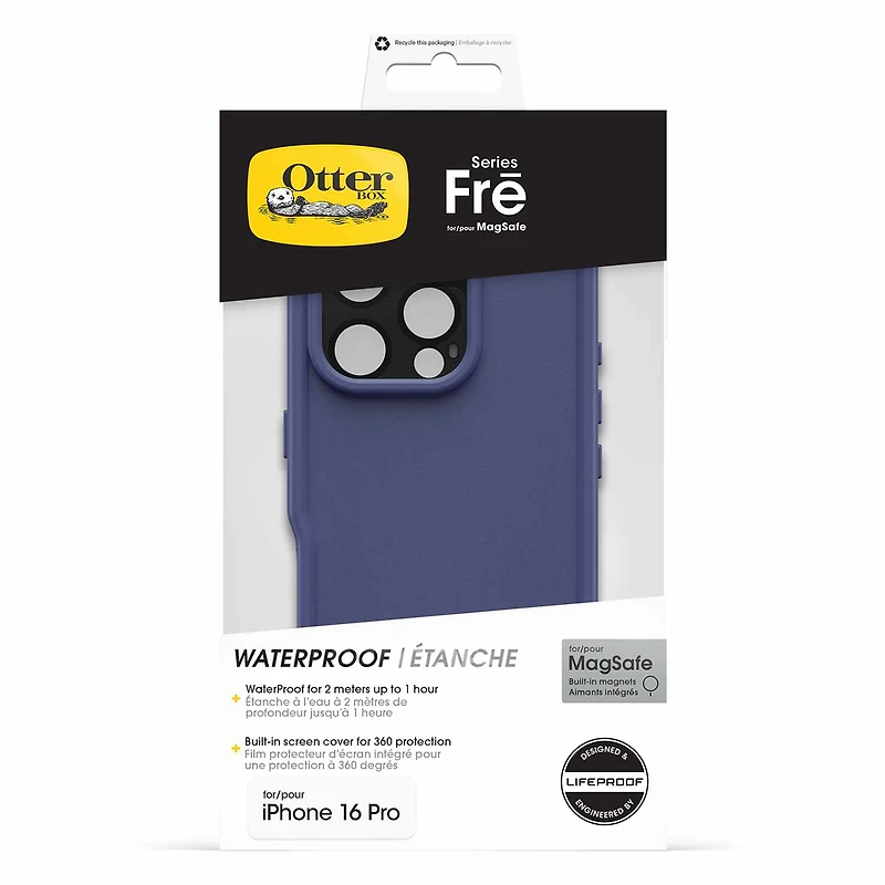 OtterBox Fre MagSafe Waterproof Case Violet Valley for iPhone 16 Pro
