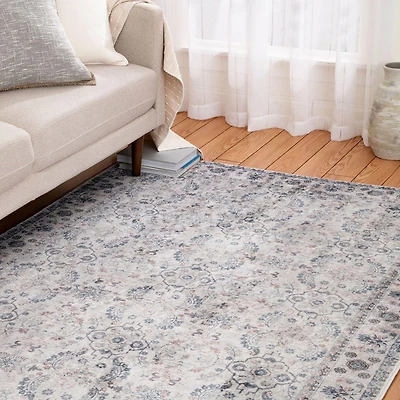 Banburry Light Grey and Dark Grey Woven Area Rug