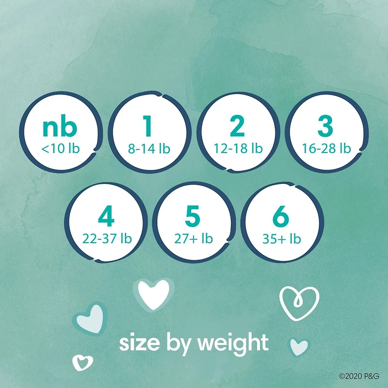 Pampers Pure Protection Diapers, Super Econo Pack, Sizes N-6, 116-62 Count