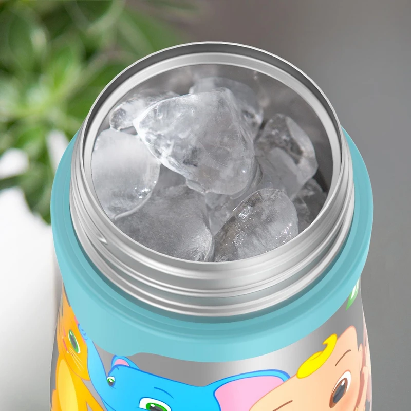 Thermos pour Enfants à Isolation sous Vide10 Oz Bouteille à Paille, Cocomelon