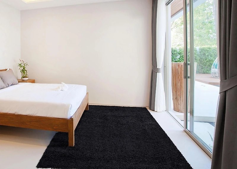 Ottomanson Doux Shag Antidérapant à l'Envers en Caoutchouc Tapis pour Couloir et Salle de Bain, Zone Tapis pour Salon, Chambre à Coucher, Salle à Manger