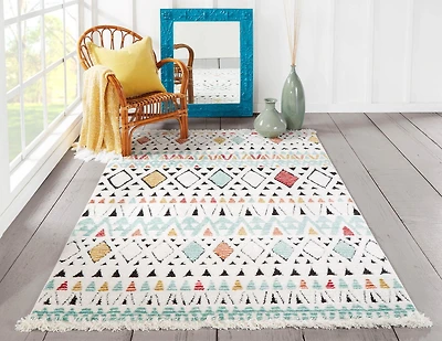 ECARPET Kaia 5'3" x 7'2" Tapis pour Salon, Chambre, Salle A Manger, Entrée, Couloir et Plus Encore.