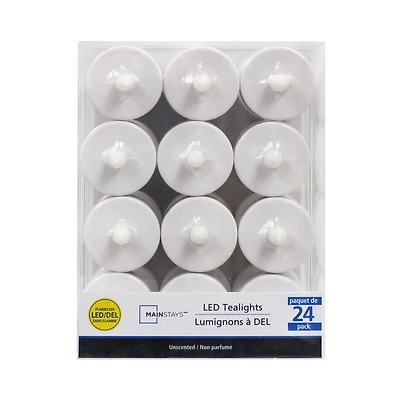 Mainstays 24PK Lumignons à DEL Paquet de 24
