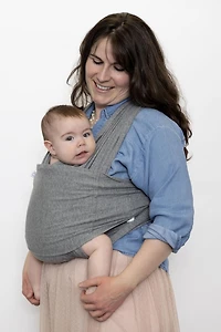 Snüg - Ready-to-wear ergonomic baby wrap, no tying or buckling, designed for skin-to-skin