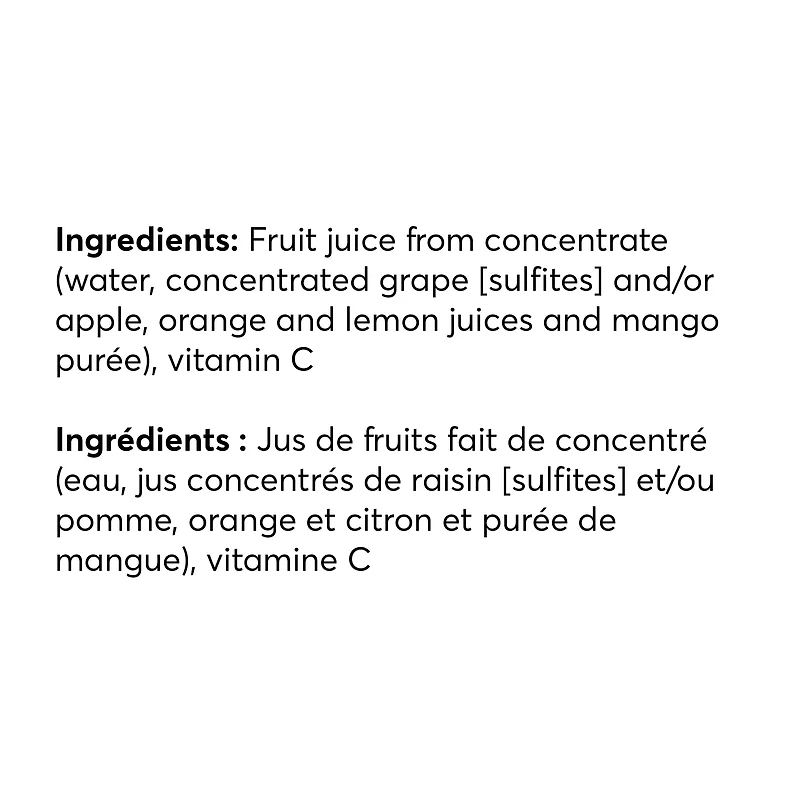 Boîtes de jus de mangue exotique 8 x 200 ML