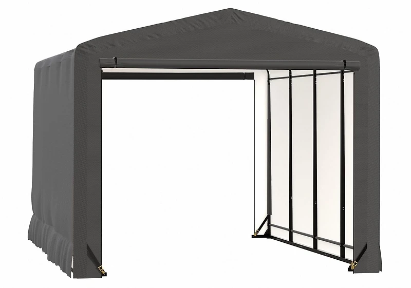 ShelterTube Wind and Snow-Load Rated Garage, 12x18x10 Gray