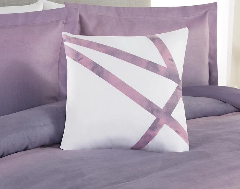 5 Piece Purple Ombre Comforter Set