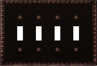 Interrupteur plaqué quadruple bronze poncé d'Atron Electro Industries