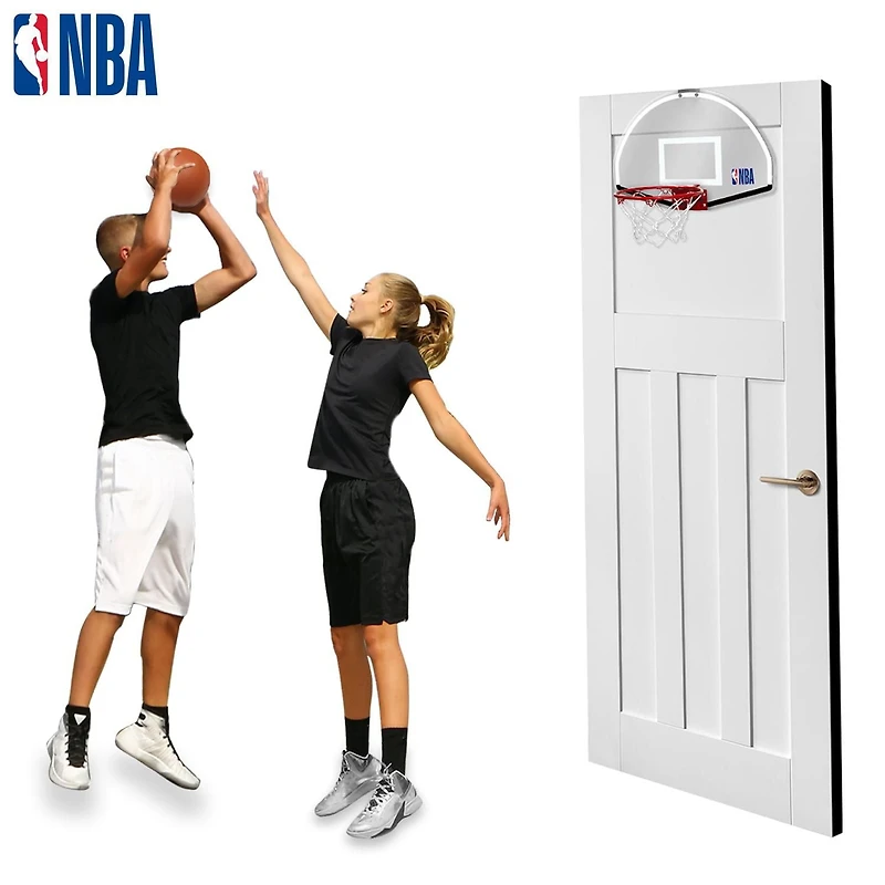 NBA 18" Elite Over-the-Door Basketball Hoop Set, Ball and Pump included