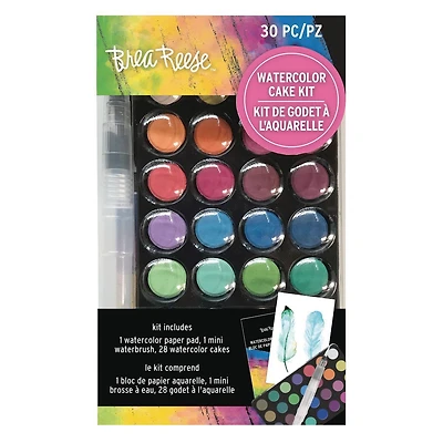 Brea Reese Watercolor Cake Kit, 30 pieces