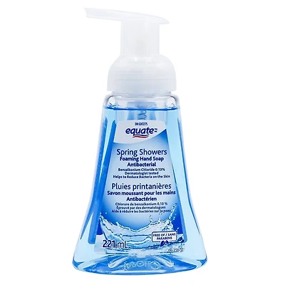 Equate Spring Showers Antibacterial Foaming Hand Soap, 221 ml, Foaming Hand Soap