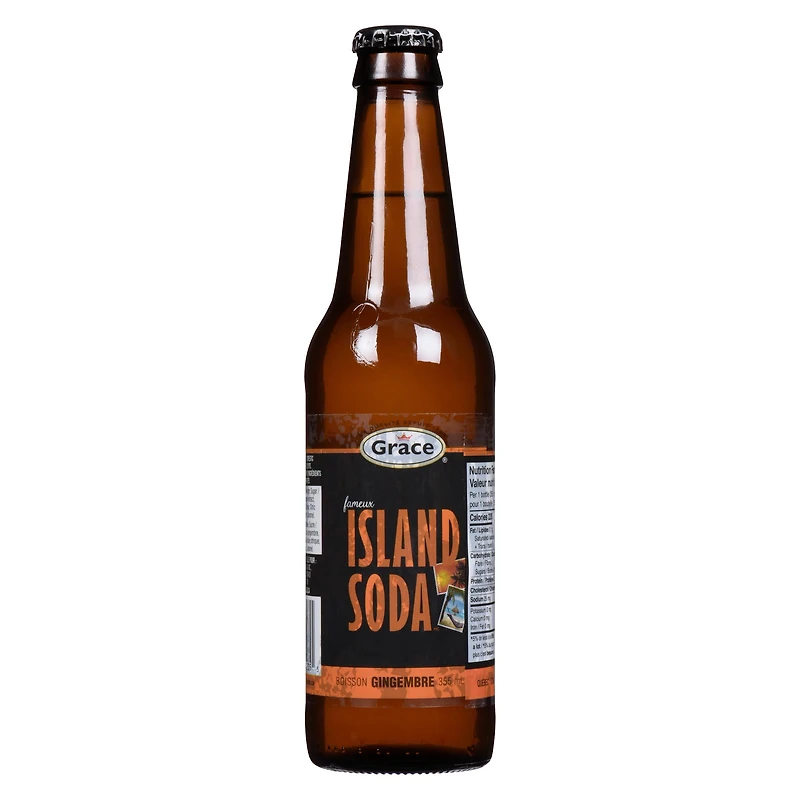 Grace Island Soda Ginger Beer, 355ml Bottle, Grace Island Soda Ginger Beer, 355ml Bottle