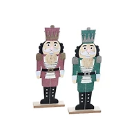 Casse-Noisette En Feutre Sur Support En Bois - Lot De 2
