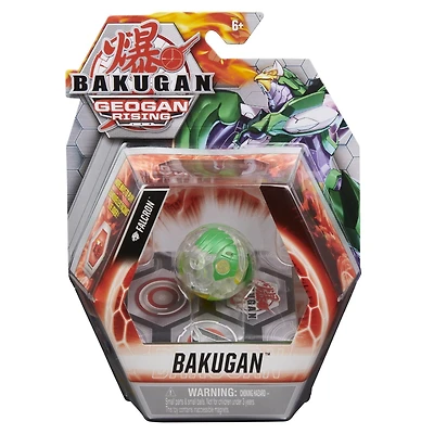 Bakugan, Diamond Falcron, 2-inch Tall Geogan Rising Collectible Action Figure and Trading Card