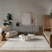 Rug Branch Maise Abstract Indoor Outdoor Area Rug, Cream Beige, Modern - Entryway, Hallway, Bathroom, and Kitchen