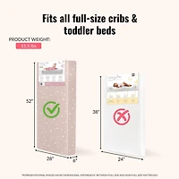 Dream On Me Modern Love Crib and Toddler Mattress / Greenguard Gold Environment Safe Baby Mattress/ JPMA Certified Infant Mattress / Waterproof Vinyl Cover/ Maximum Support and Safety
