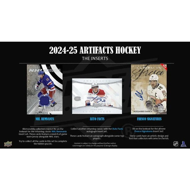 2024-25 Upper Deck Artifacts Hockey Cards Blaster Box
