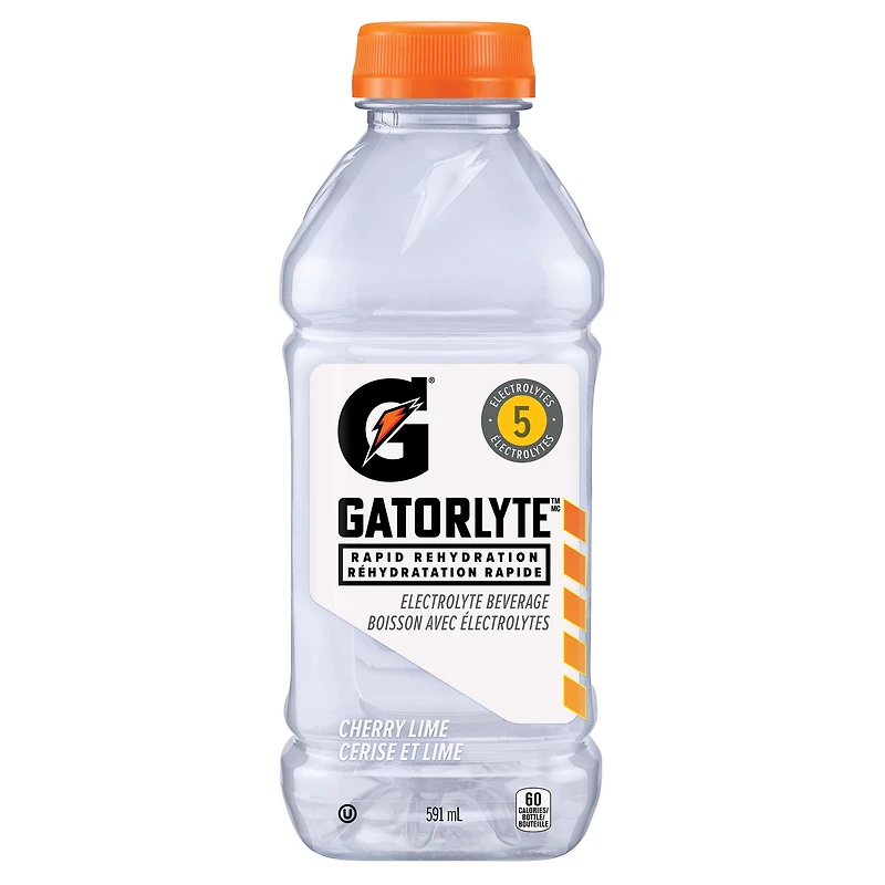 Gatorlyte Cherry Lime Electorlyte Beverage 591 mL, Bottle, 591mL