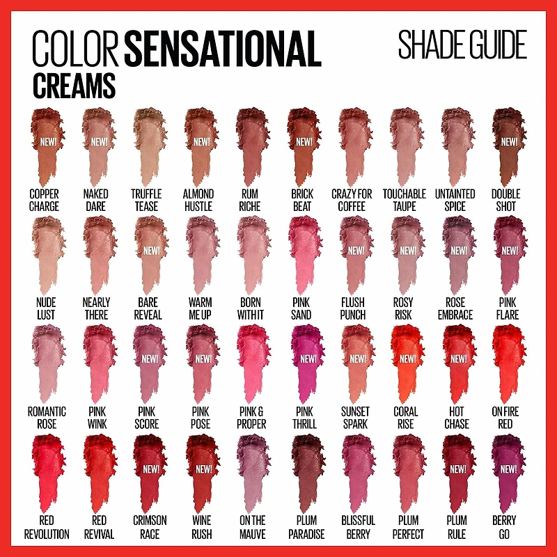 Maybelline New York Color Sensational® The Buffs, Lipstick, Untainted Spice, 0.15 Ounce