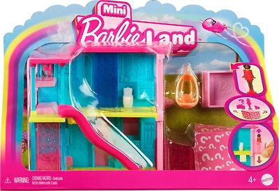 ​Barbie Mini BarbieLand Doll House Sets, Mini Dreamhouse with Surprise 1.5-inch Barbie Doll, Furniture & Accessories, Plus Elevator & Pool (Styles May Vary)