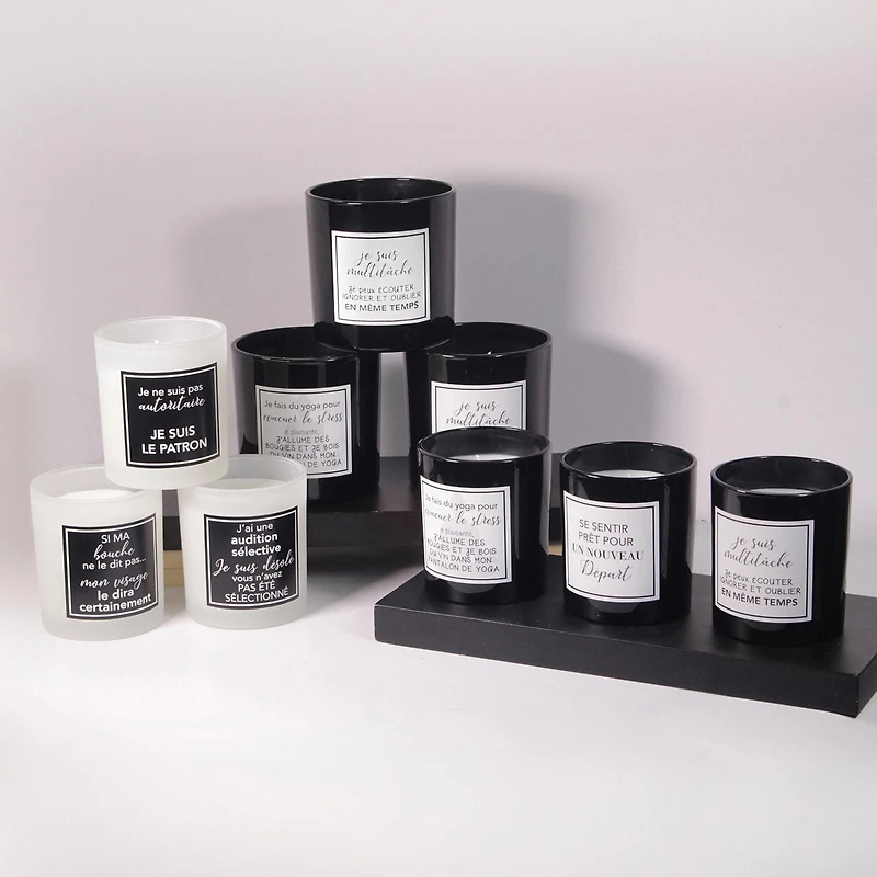 7.5oz "if my mouth doesn't say" CASHMERE CEDAR Fragranced Jar Candle