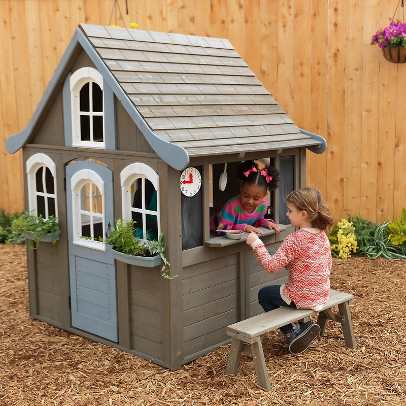 KidKraft Forestview II Wooden Playhouse with EZ Kraft Assembly™