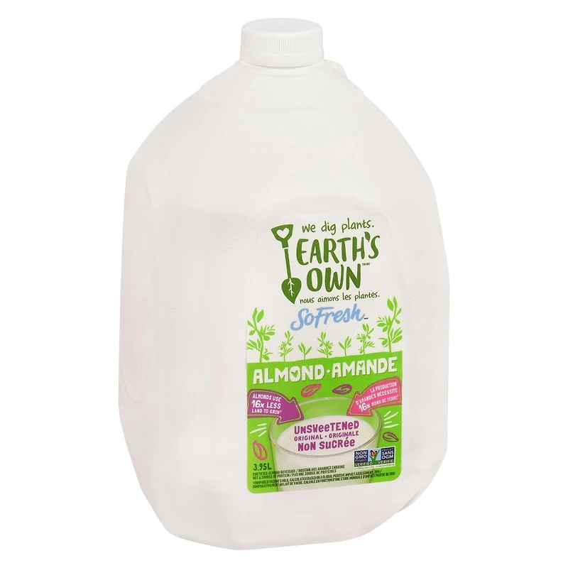 Earth's Own Almond Unsweetened 3.95L