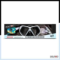 Dolfino Pro Gemini Adult Mask and Snorkel Combo - Silver