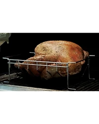 4-en-1 BBQ Basket - 14.5" x 9.5" Panier, Wing Rack Fits 12 Drumsticks, Rib Rack Fits 6 Racks, Détachable Can Holder