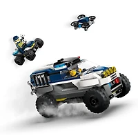 LEGO City Off-Road Police Car Chase Vehicle Set - Building Toy for Kids, Boys, and Girls, Ages 6-8 - Fun Holiday or Birthday Gift Idea - Includes Toy Car, Officer, and Crook Minifigures - 60449