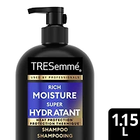 TRESemmé Rich Moisture + Hyaluronic Plex Shampoo with Pump, 1.15 L Shampoo with Pump