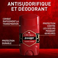 Antisudorifique et désodorisant Old Spice Red Zone Swagger pour hommes 73 g, fanfarons