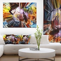 Tiger Design Art Layers of Inner Paint Canvas Print