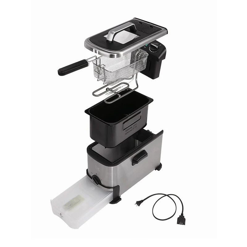 Friteuse Kalorik avec Système de filtration d'huile FT 43721 Capacité de 3L