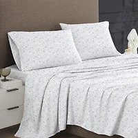 Ensemble de draps 100 % coton à contexture de 400 fils hometrends, satin de coton Taille : 1 place - Très grand