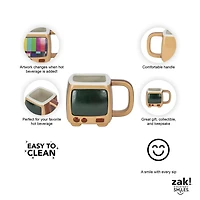 Zak Designs Retro TV Sculpted Colour Change Mug