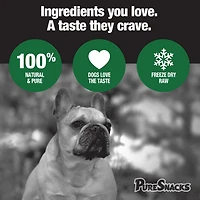 PureSnacks gâteries séchées à froid de foie de boeuf pour chien 410g