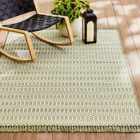 Tapis extérieur à glands verts 213 cm x 305 cm Better Homes & Gardens