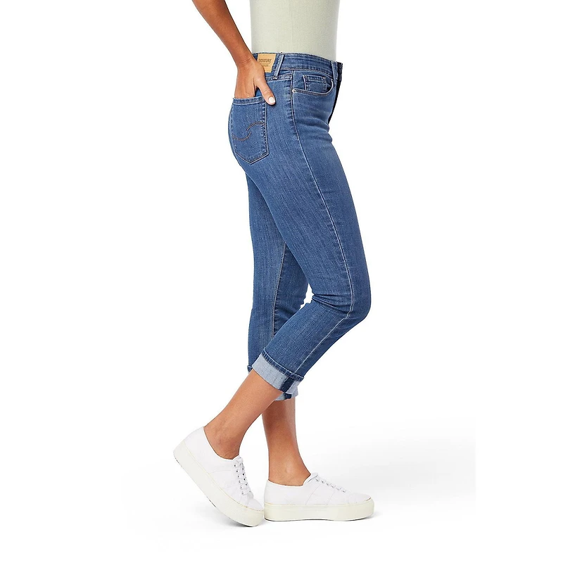 Levi Strauss Signature.MD Jean mi-taille capri pour femme