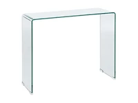 Waterfall Glass Console Table 30x32x14in
